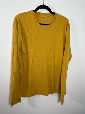 KOTN Long Sleeve Crewneck in Mustard Yellow